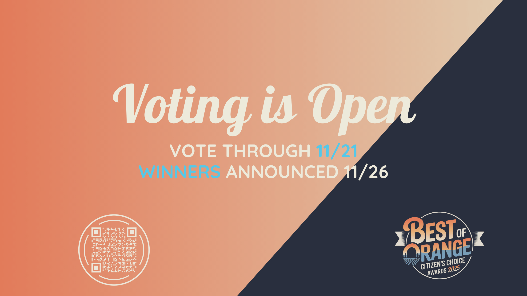 Featured image for “Voting Now Open for the 2025 Best of Orange Awards”